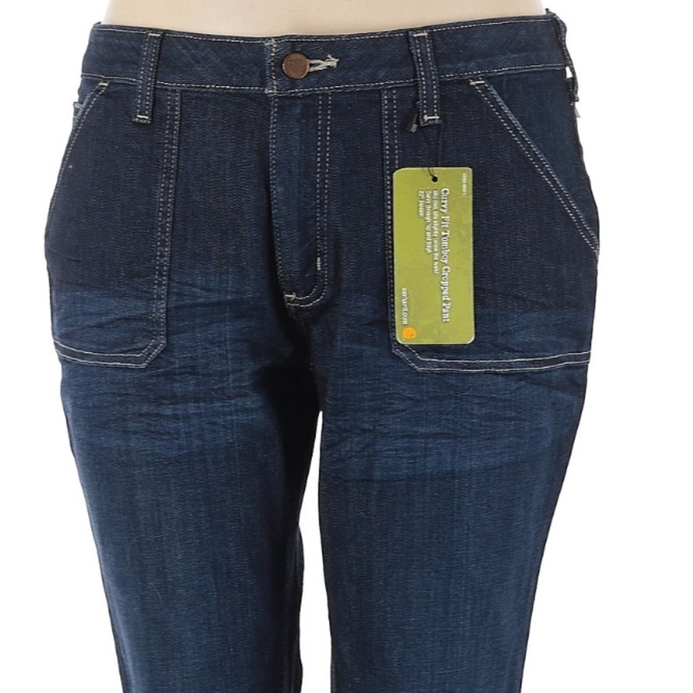 Carhartt WB071 - Women's Curvy Tomboy Cropped Jean, Blue, Size 14, NWT - Picture 7 of 8